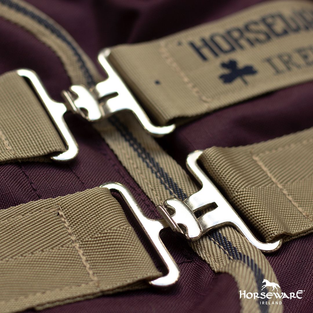 Horseware Amigo Hero Ripstop Turnout Rug Lite in Fig & Tan (100g)