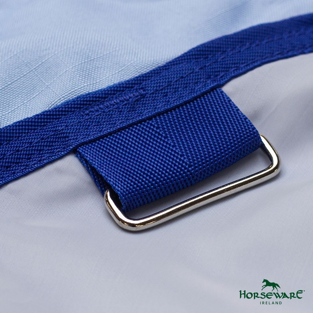 Horseware Amigo Pony Ripstop Hoody Rug in Azure Blue, Strong Blue & Silver