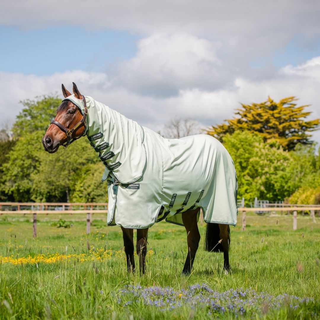Horseware Rambo Hoody in Green / Sage, Beige & Green