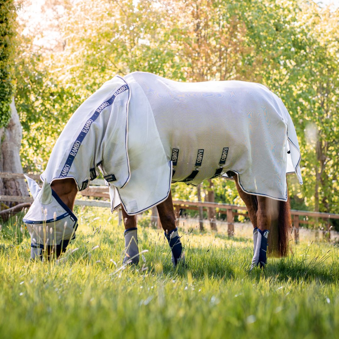 Horseware Rambo Lite Protector Rug in Silver & Navy (0g)