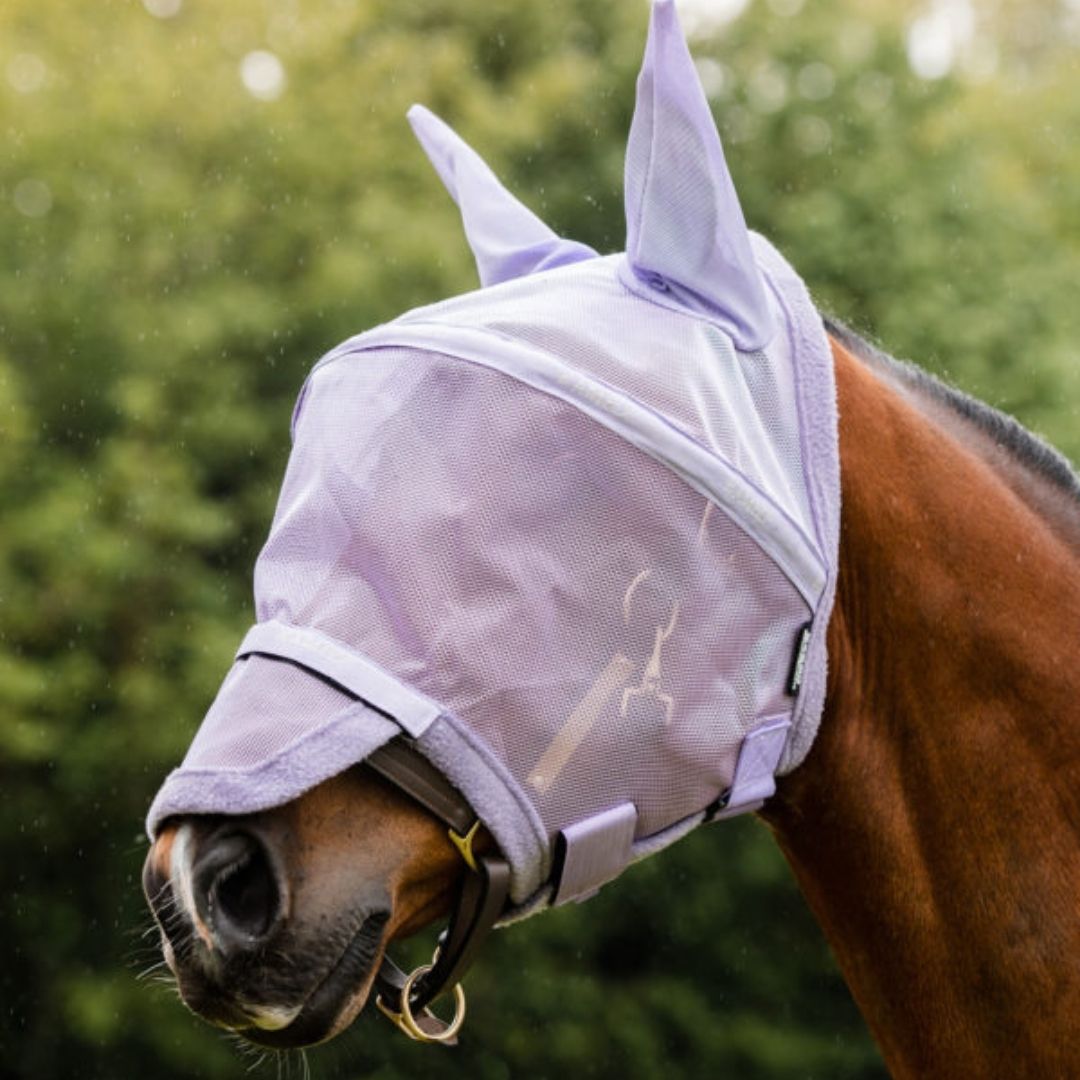 Horseware Rambo Plus Fly Mask in Lavender