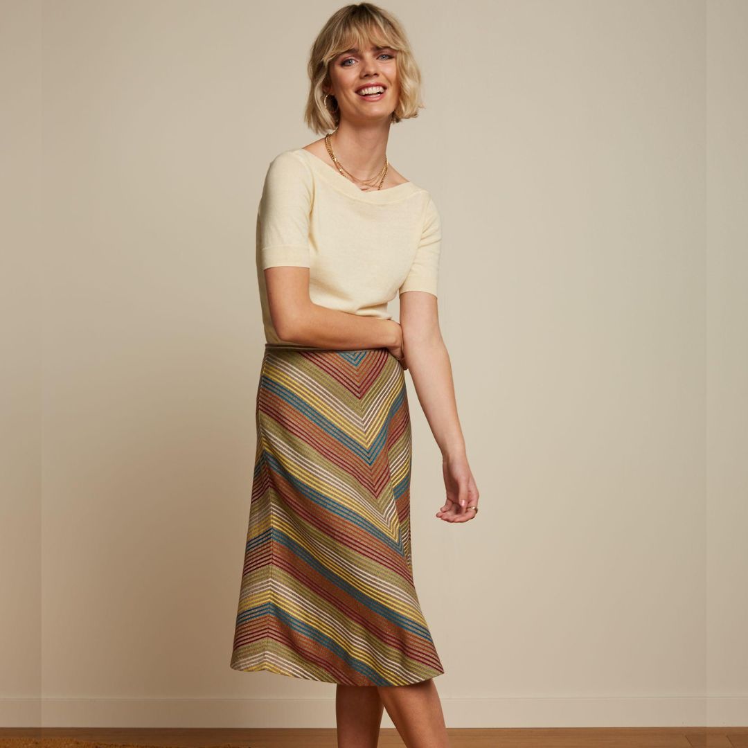 King Louie Women's Juno Skirt Merolla in Golden Brown