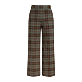 King Louie Women's Alba Pants Jones Check in Smoke Green