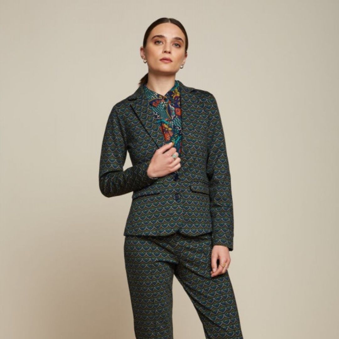 King Louie Women's Daisy Blazer in Adonis Black