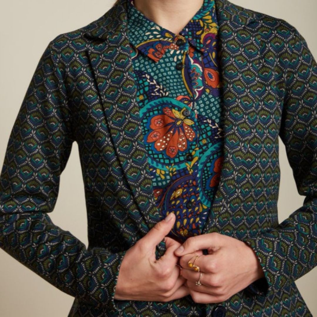King Louie Women's Daisy Blazer in Adonis Black