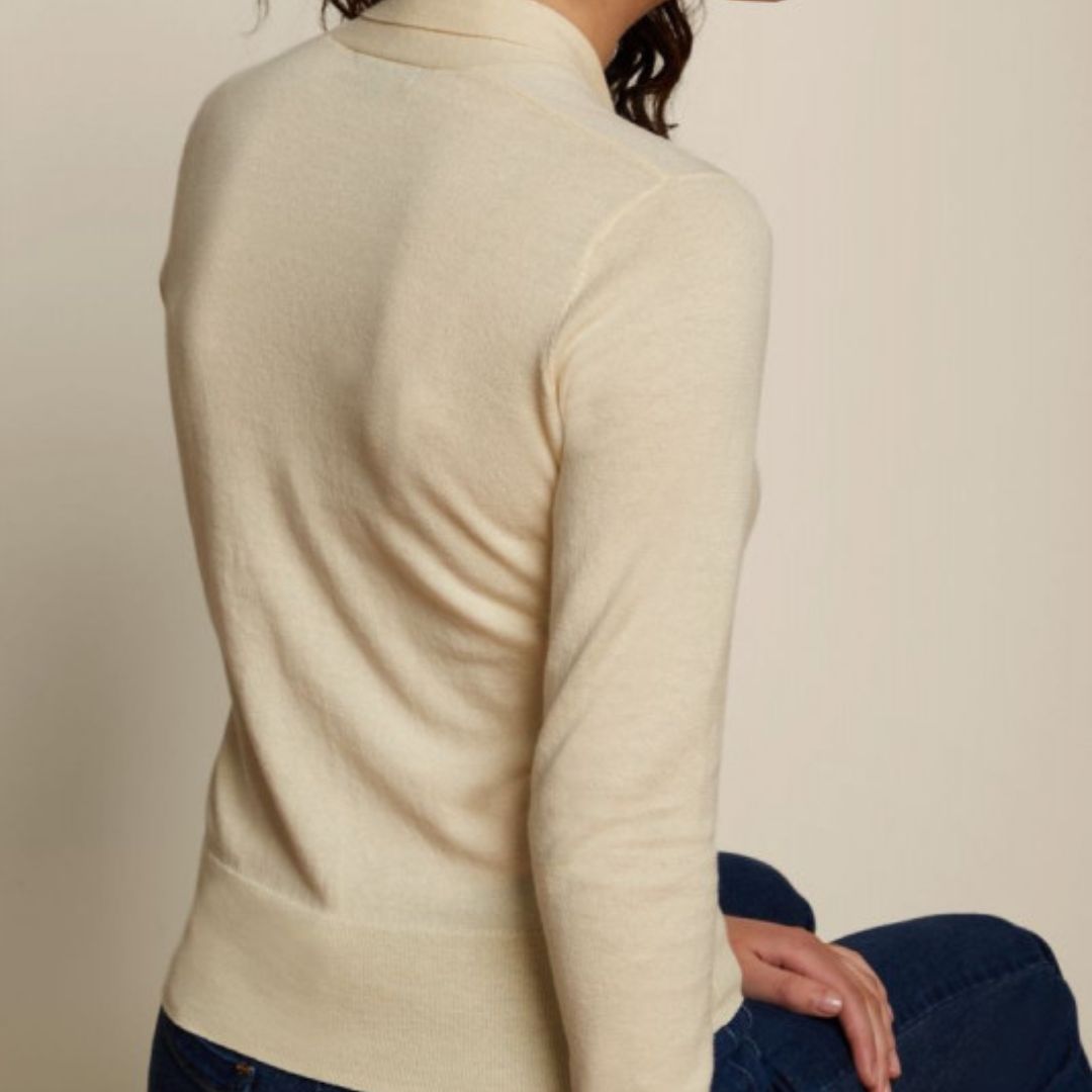 King Louie Women's Ellen Bow Top Cottonclub in Cream