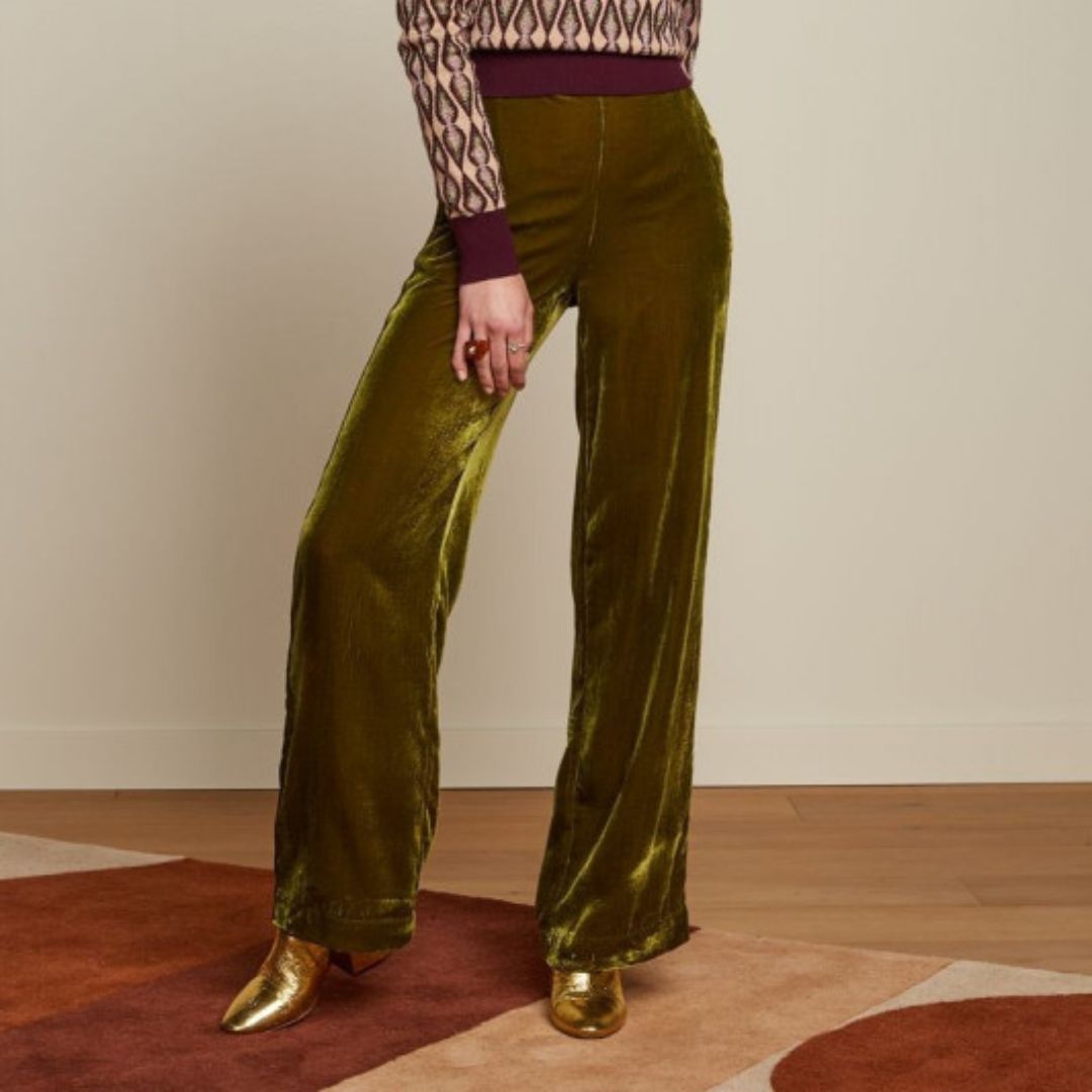 King Louie Women's Ethel Pants Rockstar in Posey Green