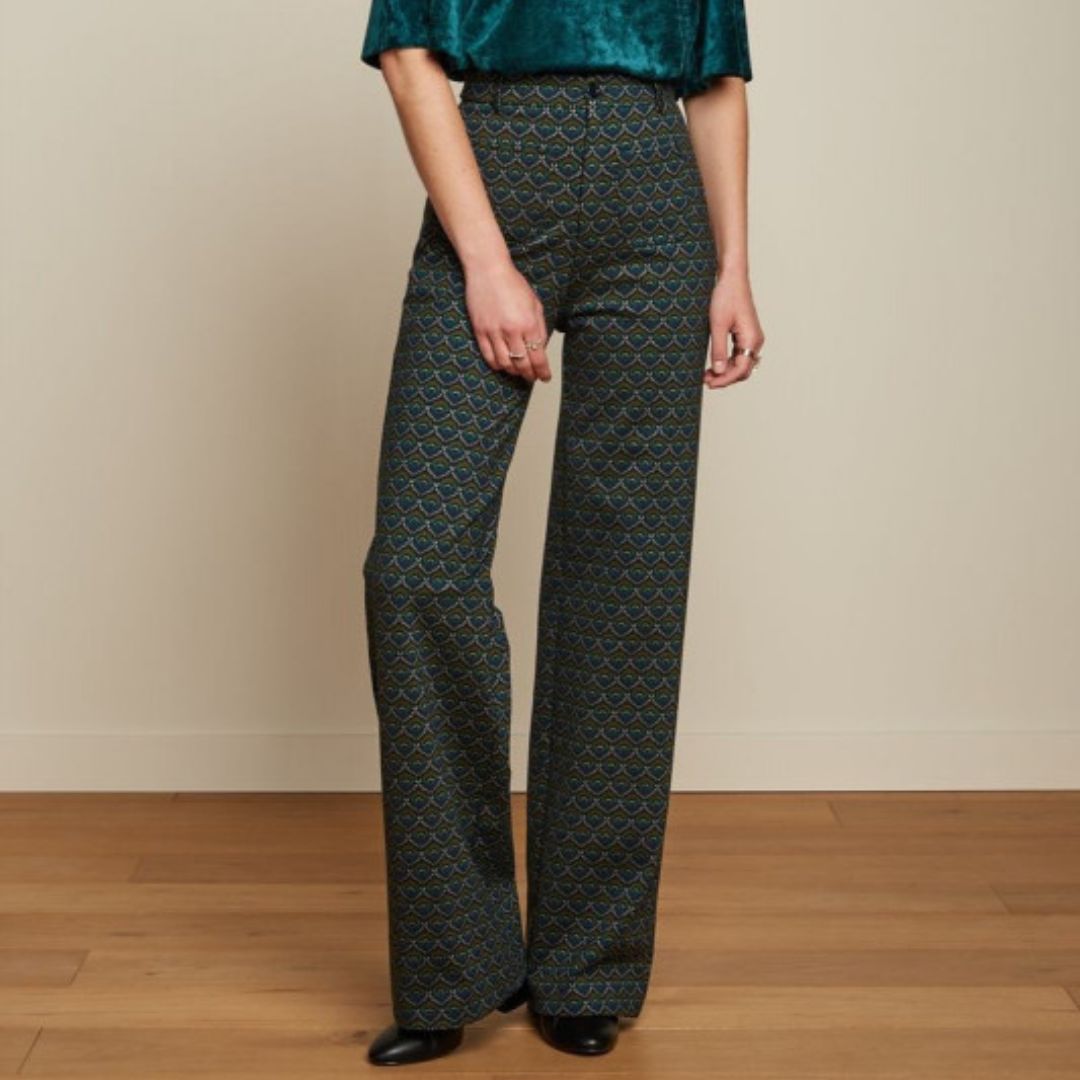 King Louie Women's Garbo Pocket Pants in Adonis Black