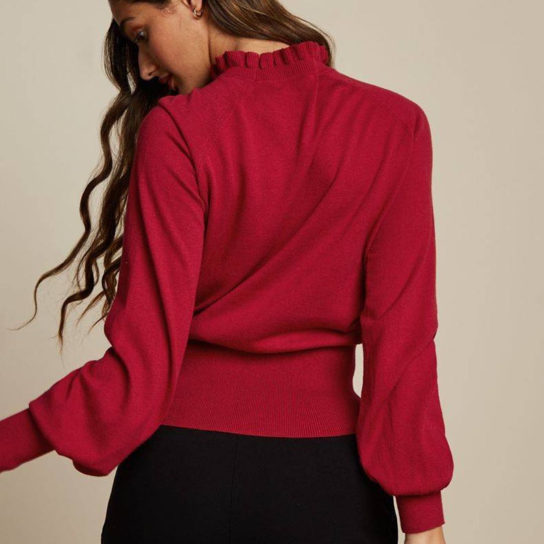 King Louie Women's Izu Bell Top Cocoon in Icon Red