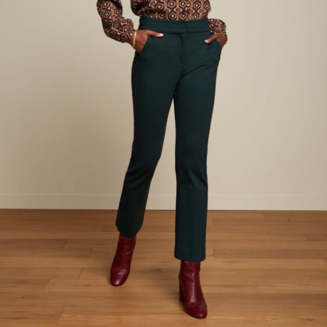 King Louie Women's Jenny Pants Uni Rodeo in Sycamore Green