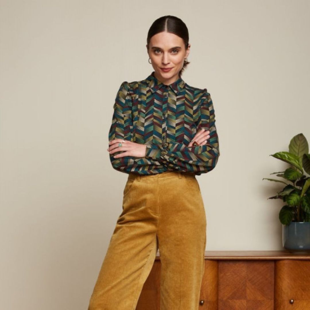 King Louie Women's Maisie Blouse in Swag Black