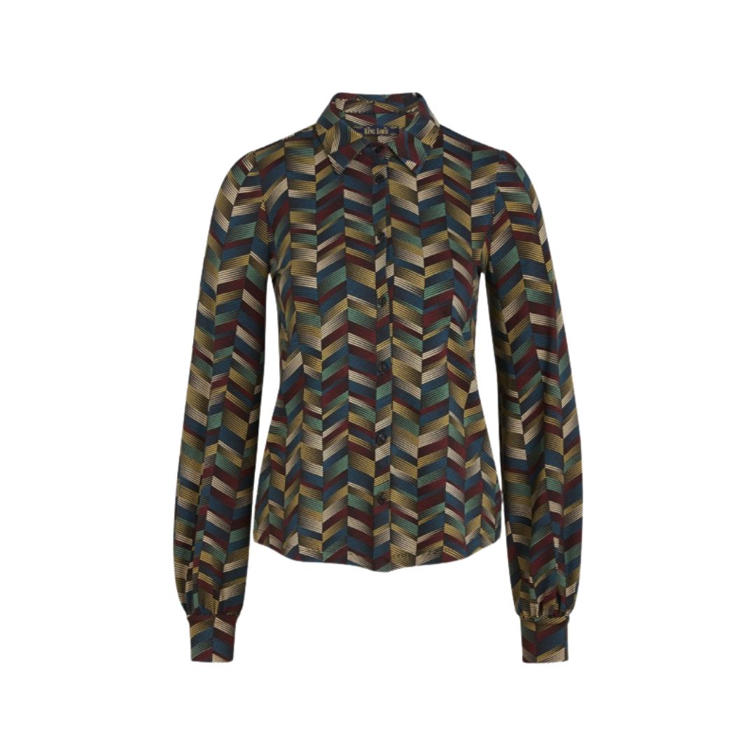 King Louie Women's Maisie Blouse in Swag Black