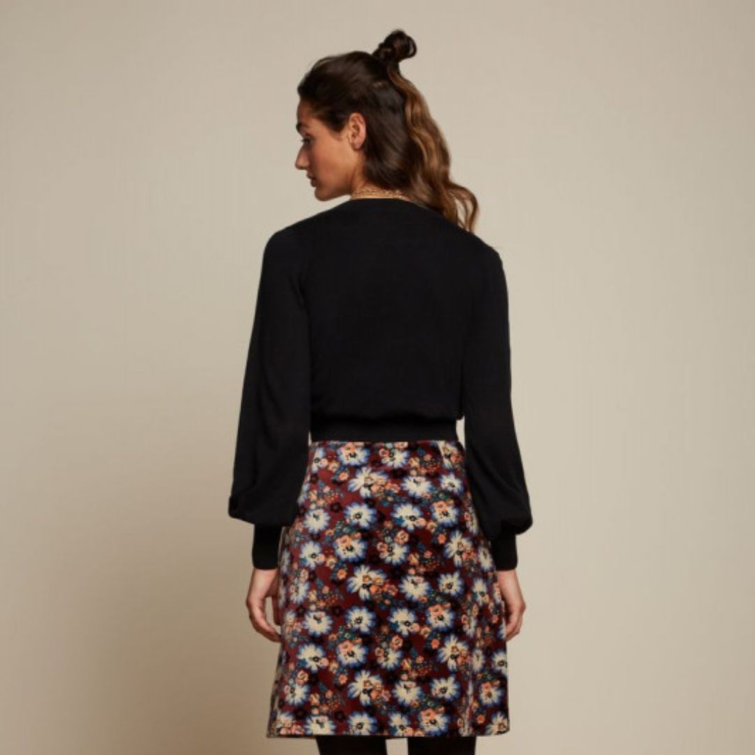 King Louie Women's Marie Bell Top Cottonclub in Black