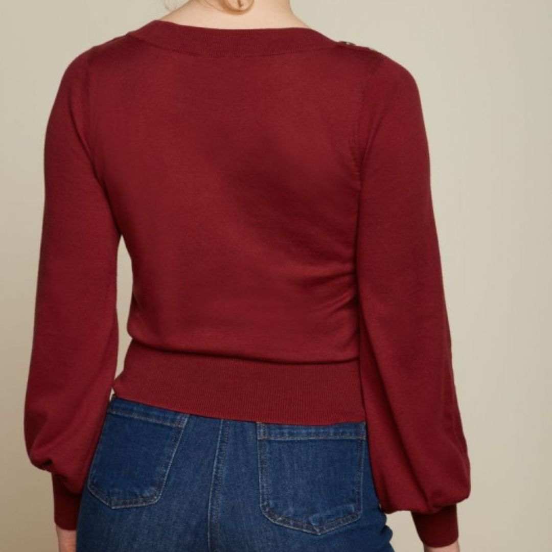 King Louie Women's Marie Bell Top Cottonclub in Brique Red