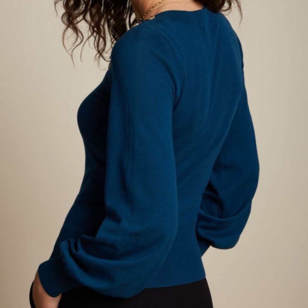 King Louie Women's Marie Bell Top Cottonclub in Sailor Blue