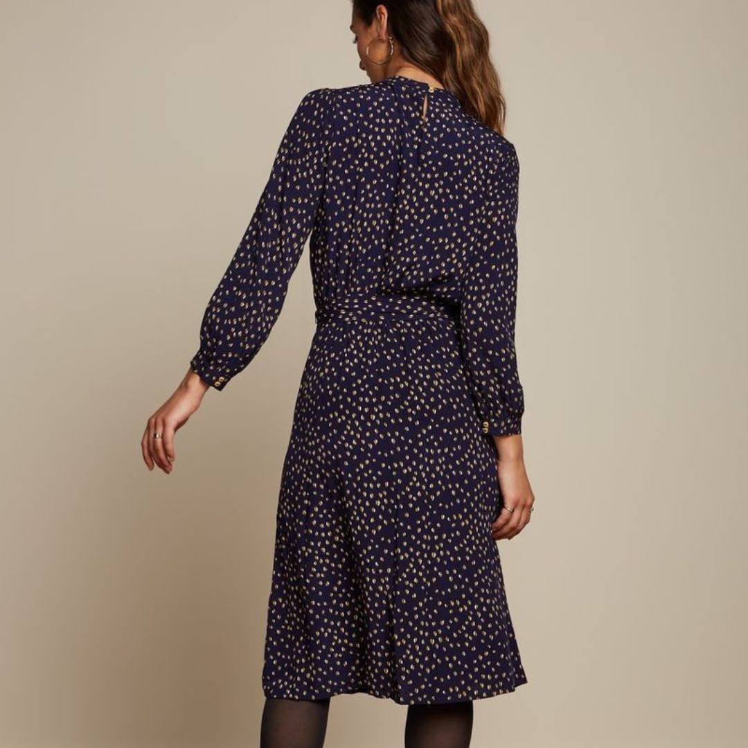 King Louie Women's Phoebe Dress Abbey in Ink Blue