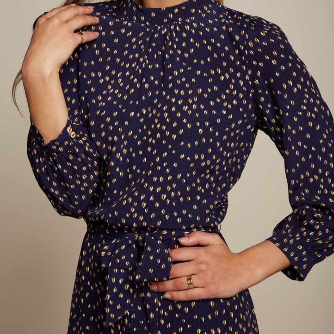 King Louie Women's Phoebe Dress Abbey in Ink Blue