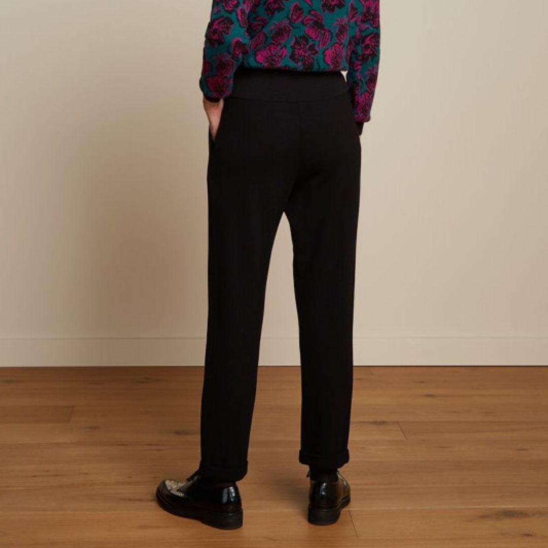 King Louie Women's Roisin Pants Milano Uni in Black