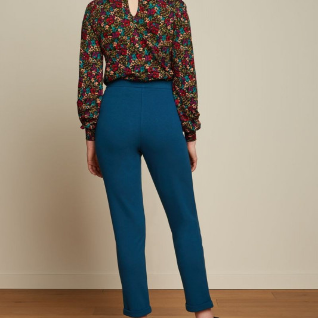 King Louie Women's Roisin Pants Milano Uni in Sailor Blue