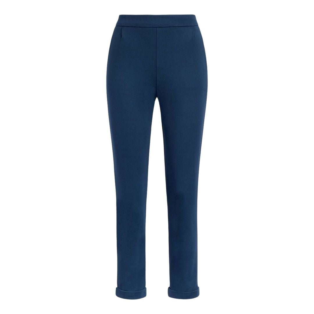 King Louie Women's Roisin Pants Milano Uni in Sailor Blue