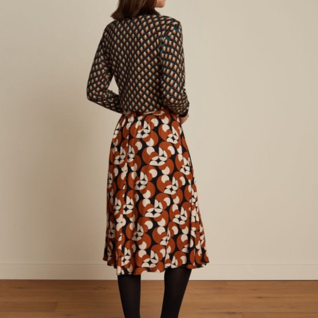 King Louie Women's Valeria Skirt in Bassline Black