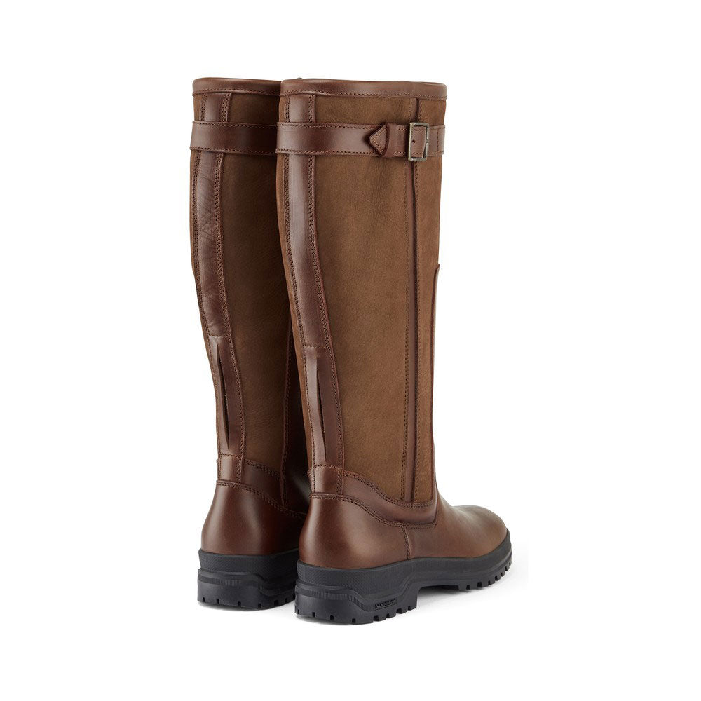 Le Chameau Women's Jameson Standard Fit Leather Boots in Caramel