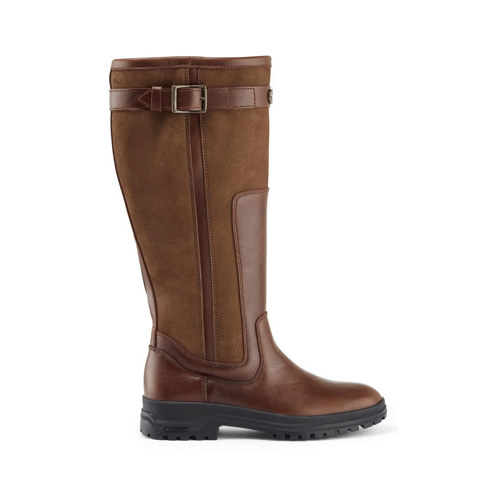 Le Chameau Women's Jameson Standard Fit Leather Boots in Caramel