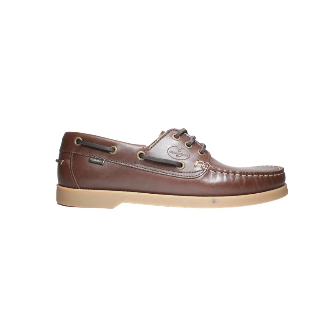 Le Chameau Men's Galion Homme Deck Shoes in Marron