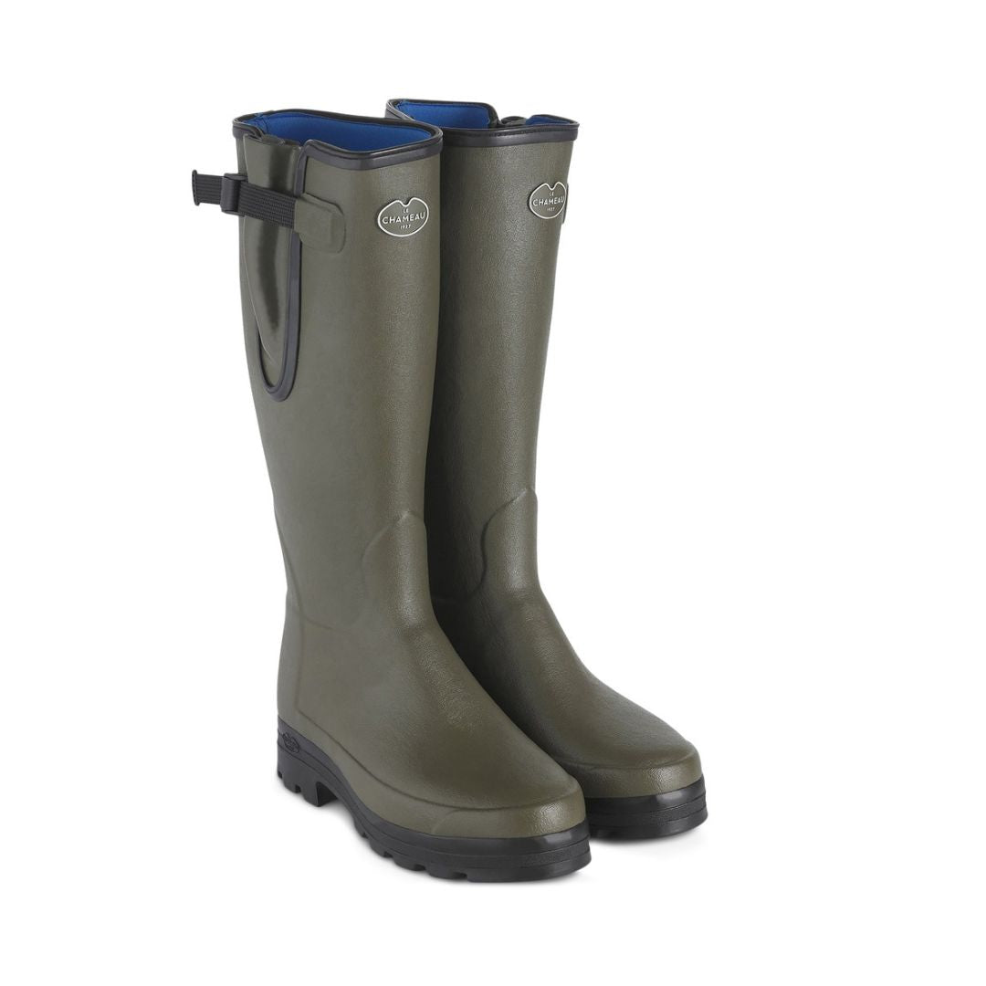 Le Chameau Men's Vierzonord Neoprene Lined Boot in Vert Chameau