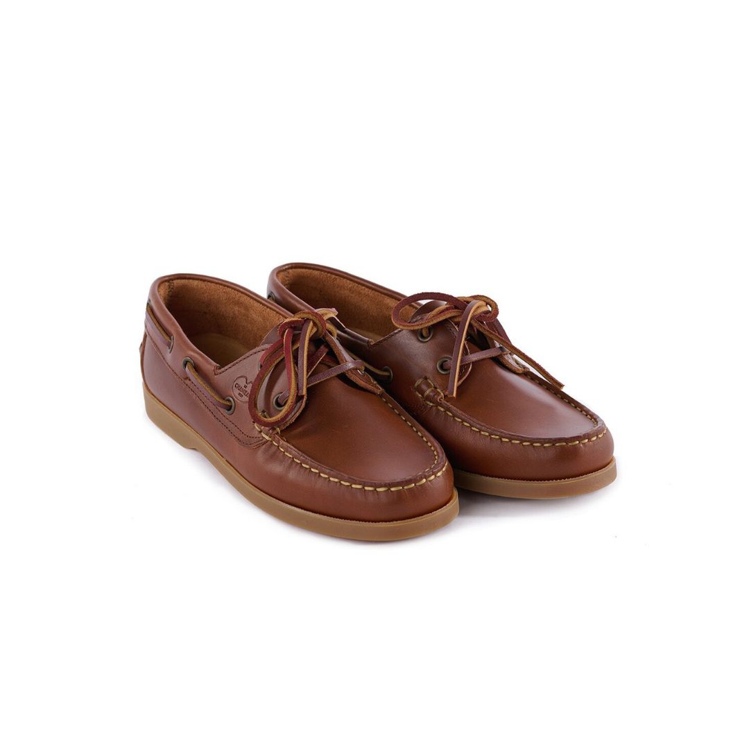 Le Chameau Women's Galion Femme Deck Shoes in Chestnut