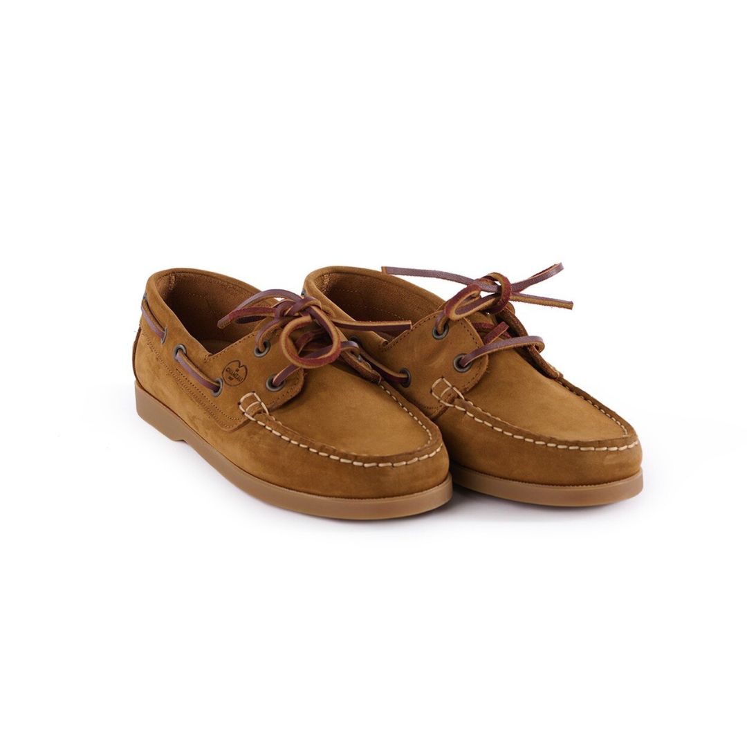 Le Chameau Women's Galion Nubuck Femme Deck Shoes in Tan
