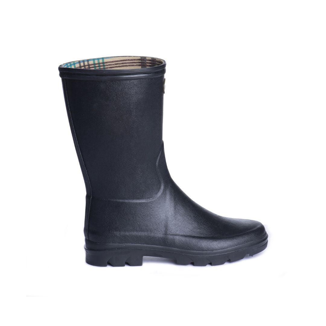 Le Chameau Women's Iris Bottillon Jersey Lined Boots in Noir