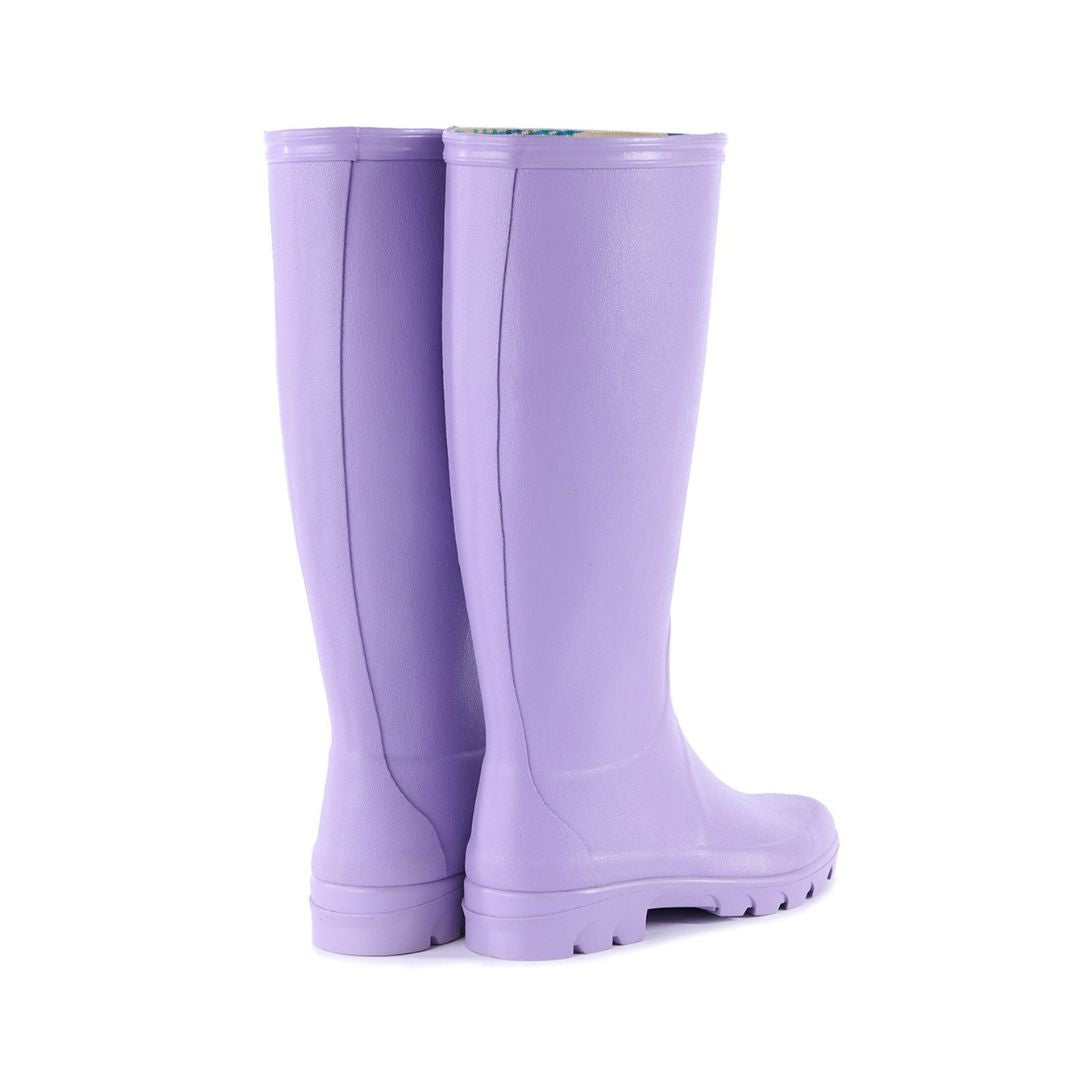 Le Chameau Women's Iris Jersey Lined Wellington Boots in Lila