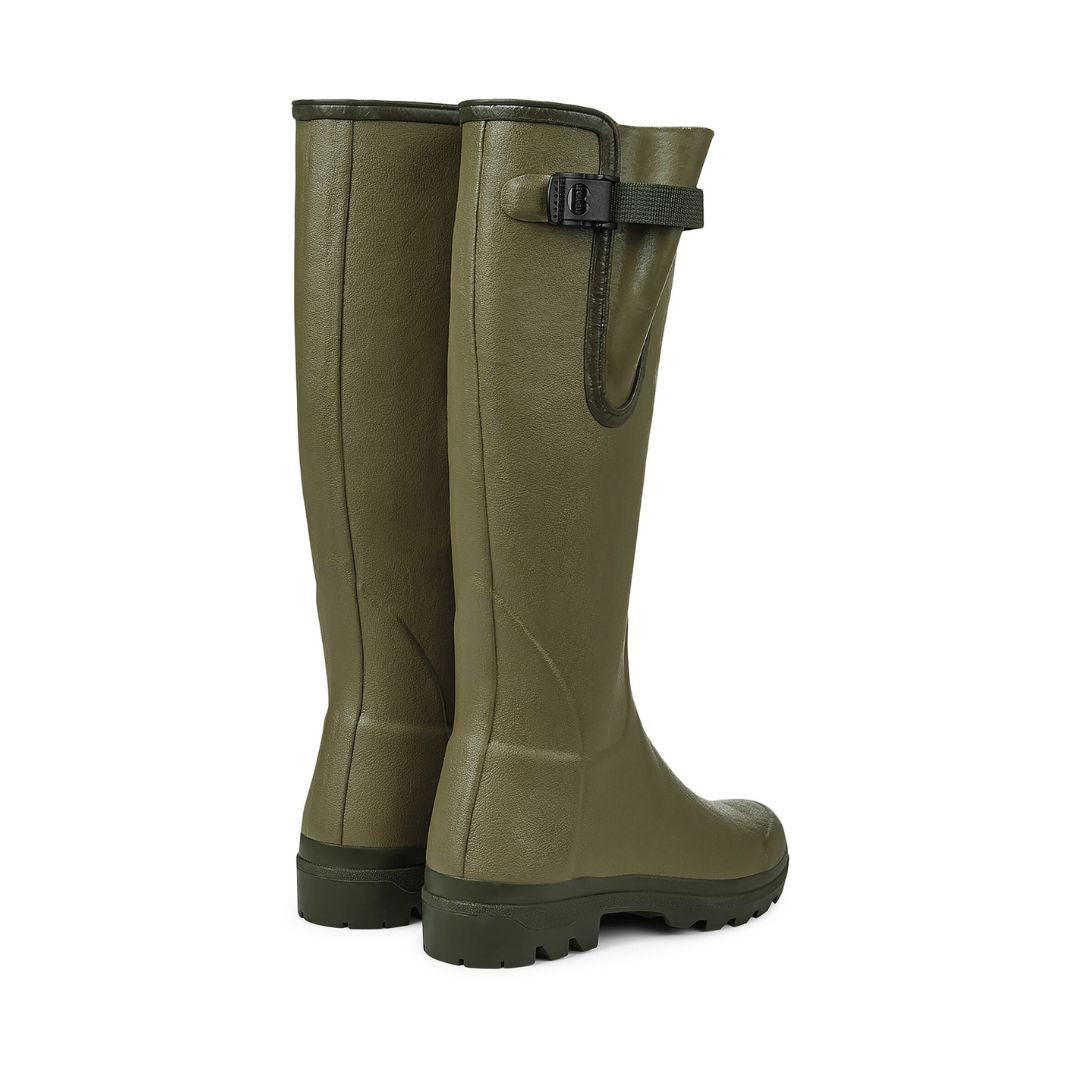 Le Chameau Women's Vierzon Jersey Lined Boots in Vert Vierzon