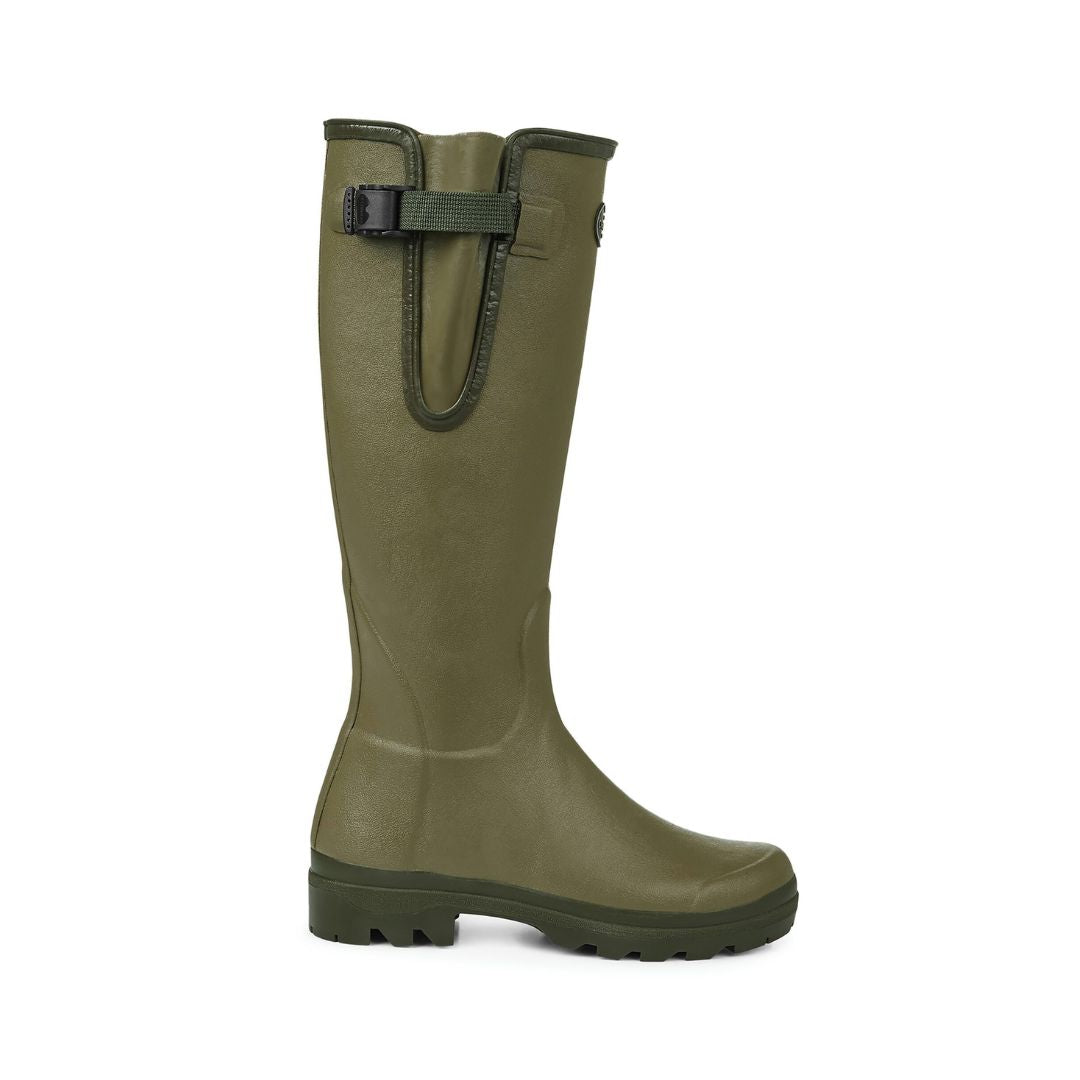 Le Chameau Women's Vierzon Jersey Lined Boots in Vert Vierzon