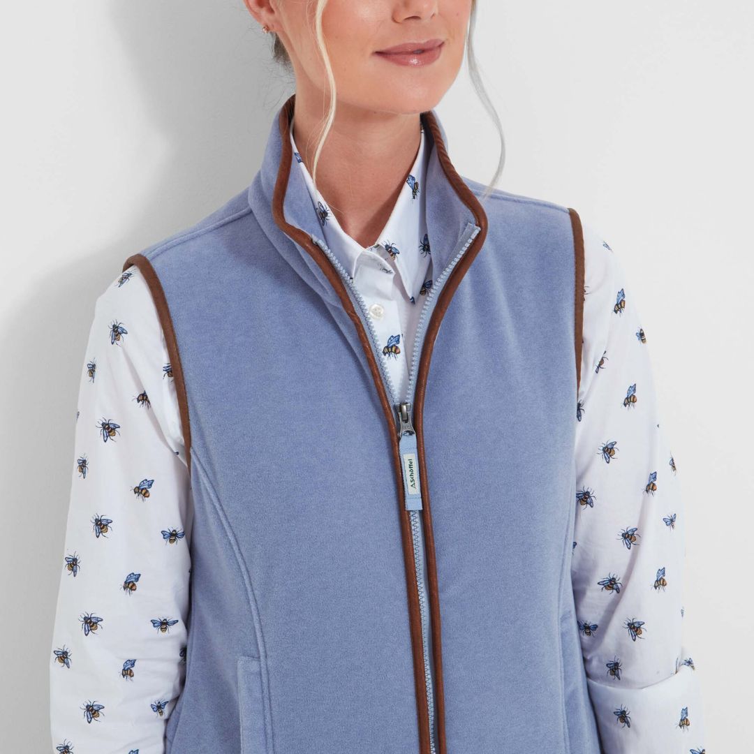 Schoffel Women's Lyndon Fleece Gilet in Powder Blue