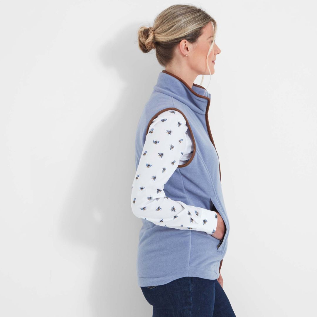 Schoffel Women's Lyndon Fleece Gilet in Powder Blue