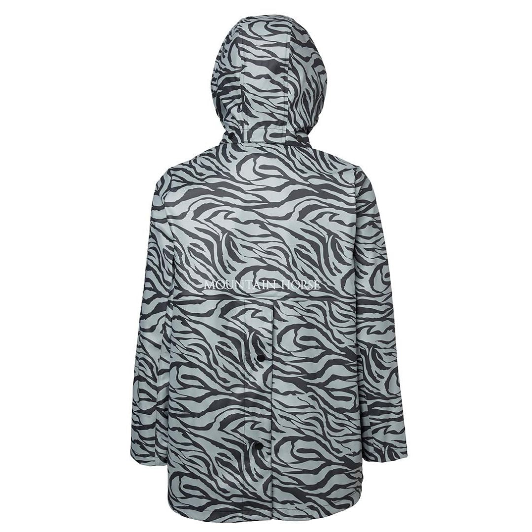 Mountain Horse Kids Drops Rain Coat in Black/Grey