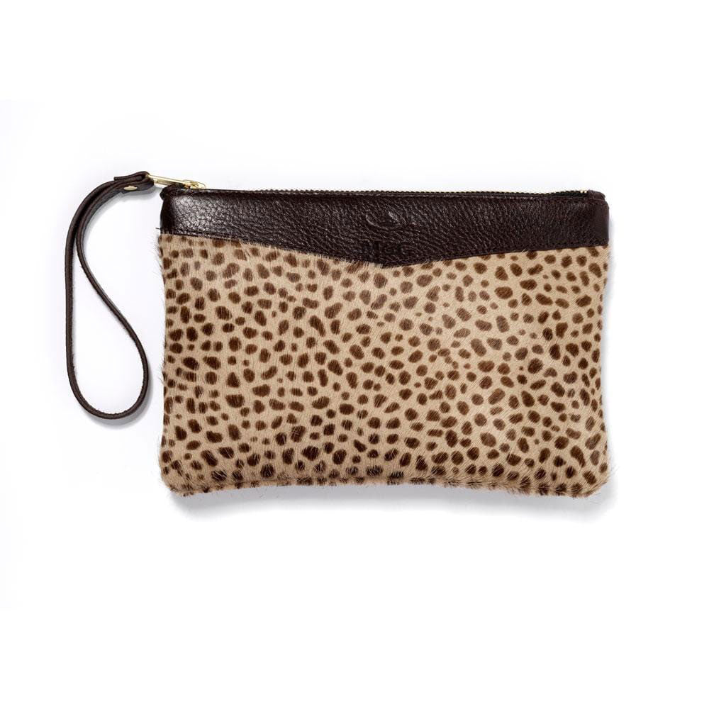 Mackenzie & George Tetbury Clutch in Leopard Print