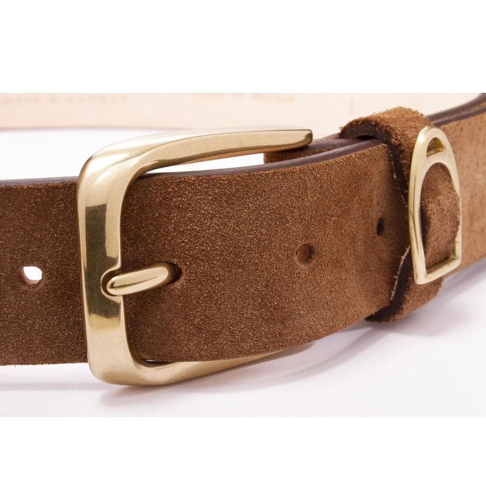 Mackenzie & George Women's Chatsworth Suede Belt in Camel