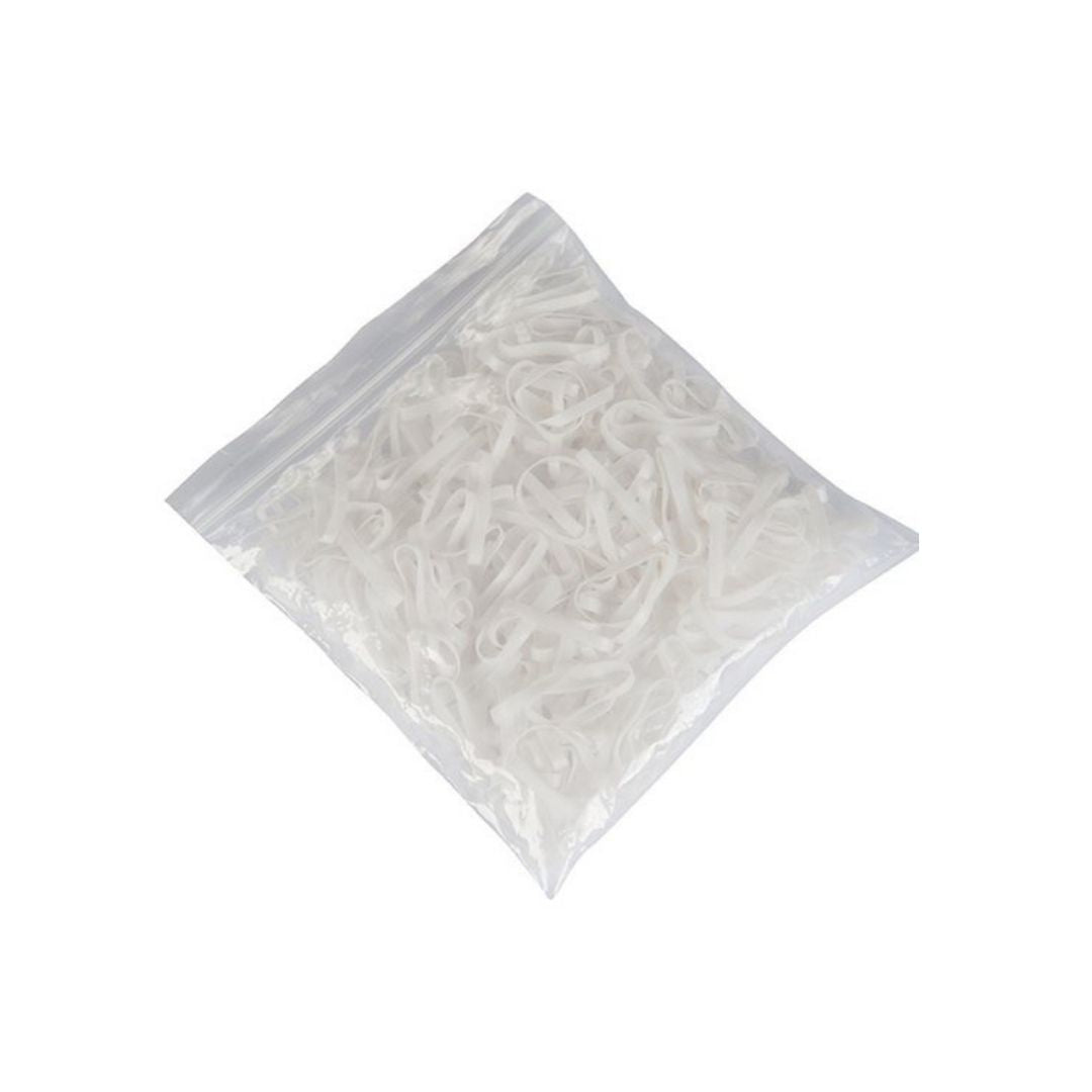 Mackey Mane Extra Wide Plaiting Bands in White