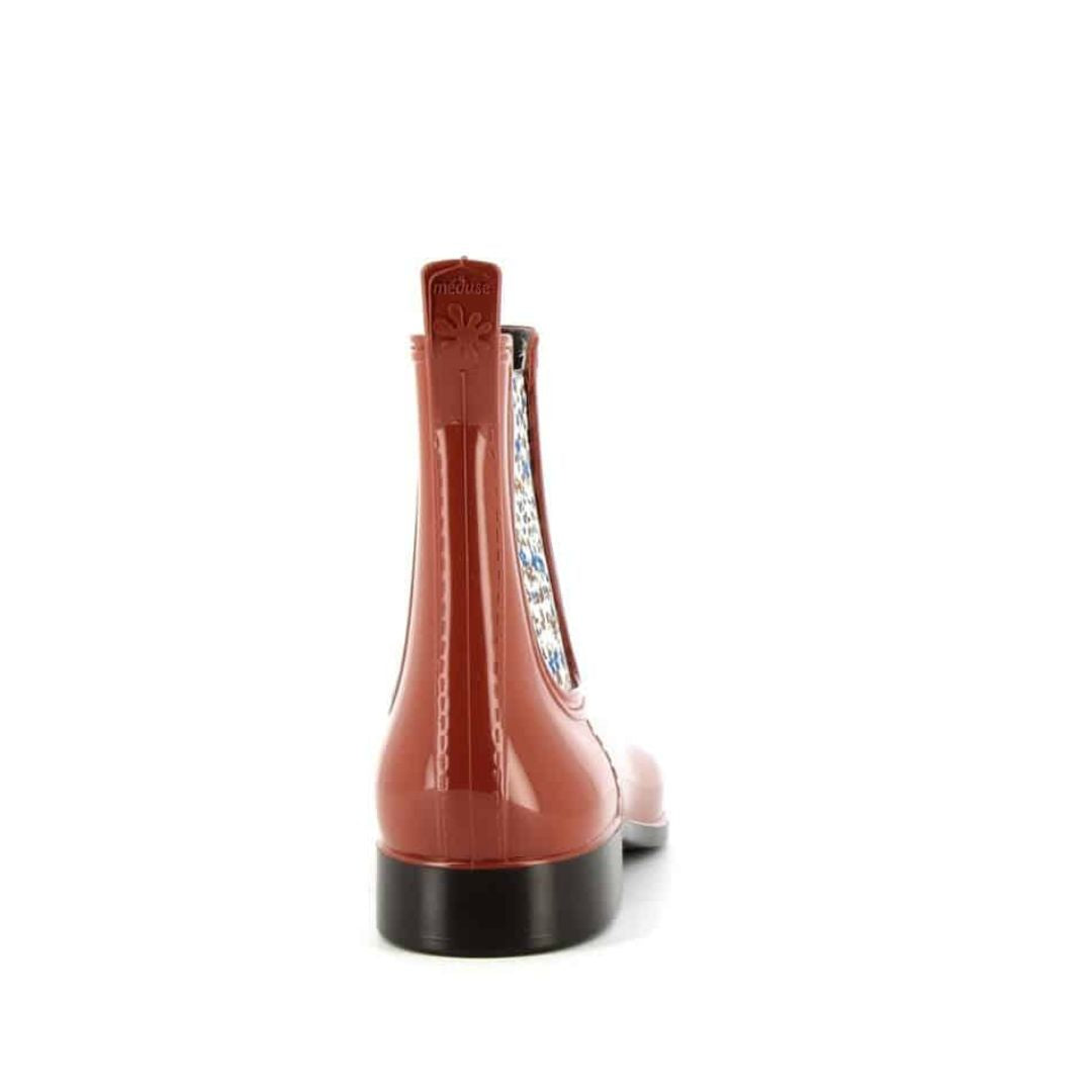 Meduse Japflo Ankle Boot in Terracotta with Floral