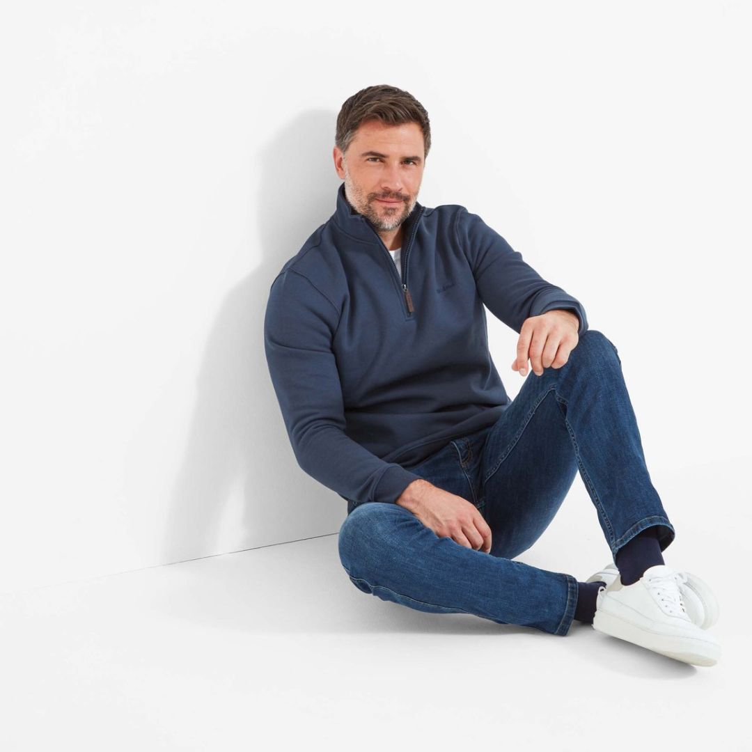 Schoffel Men's St Merryn Jumper in Navy