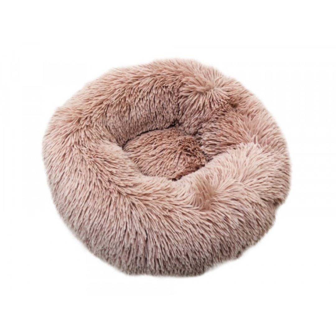 Pink donut 2025 dog bed