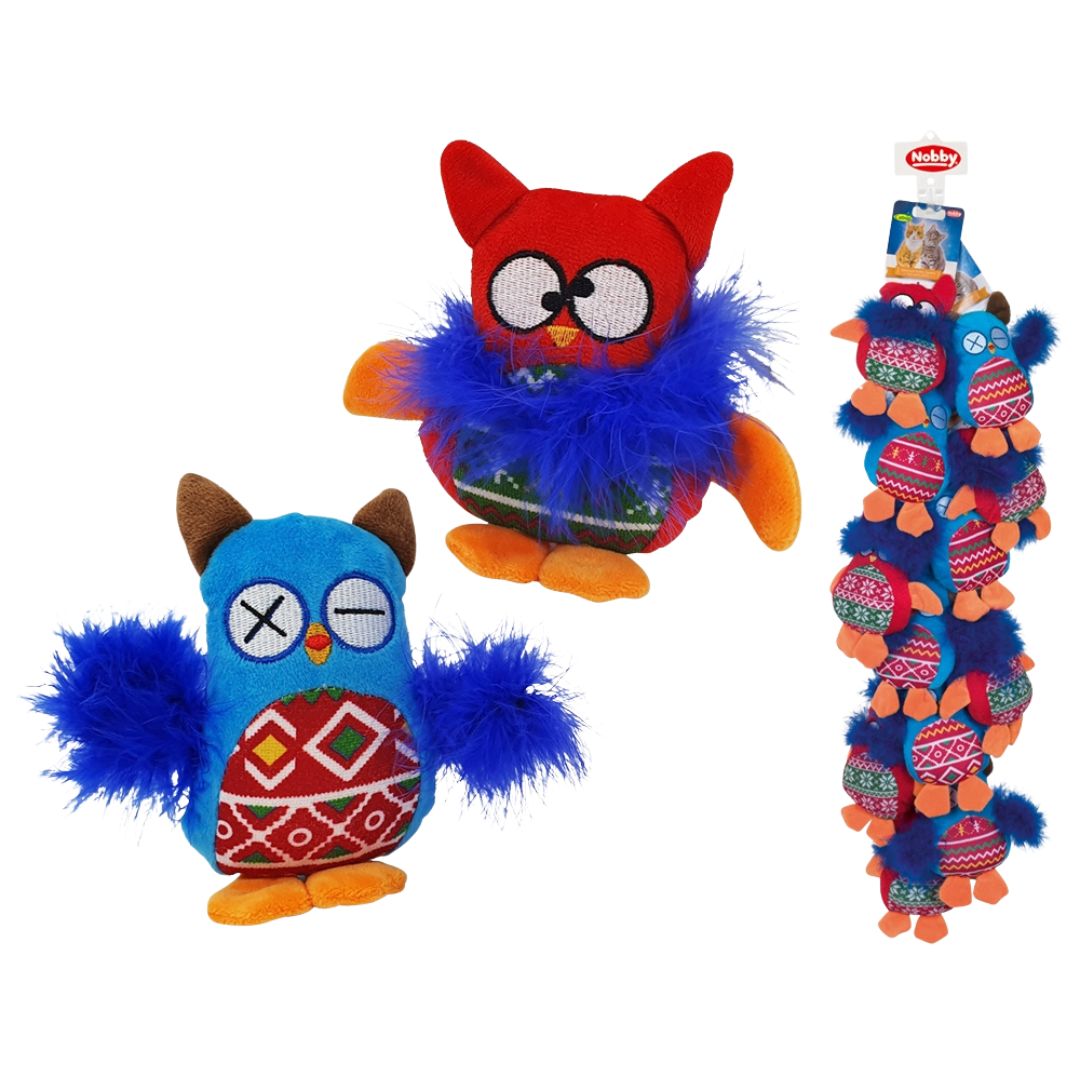 Nobby Plush Owl with Catnip