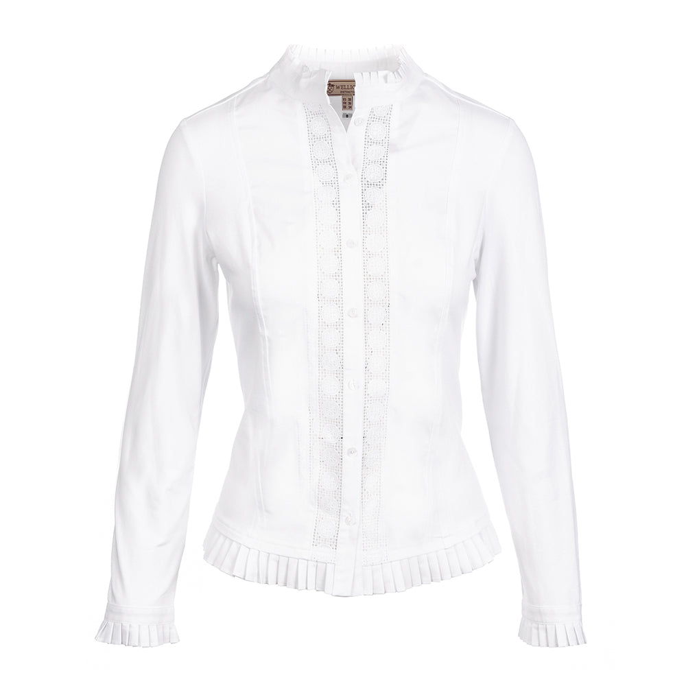 WG Women's Phoebe Shirt in White Lace