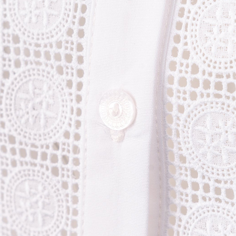 Welligogs Women's Phoebe Shirt in White Lace