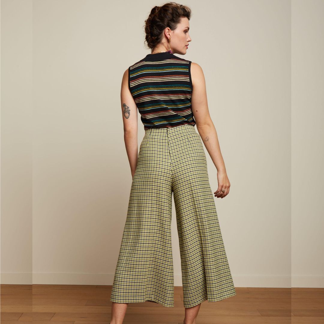 King Louie Women's Pia Culotte Pied-De-Paul in Woodbine Green