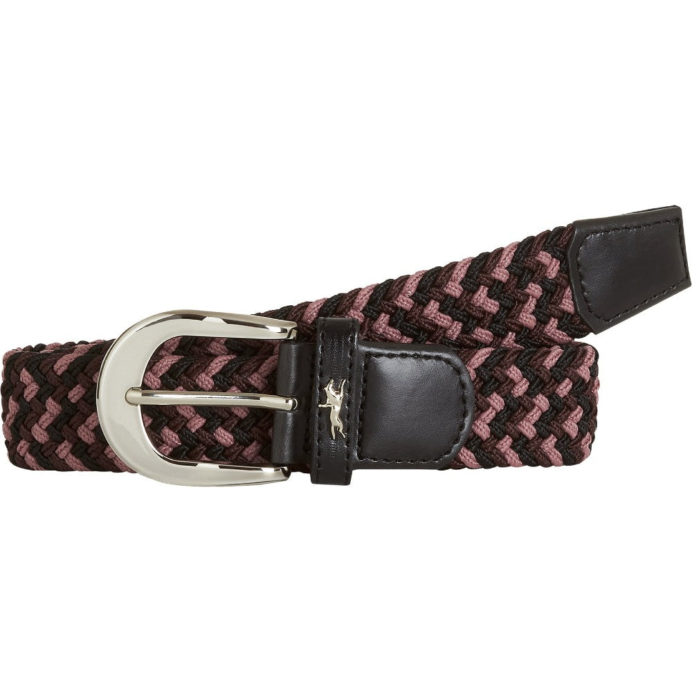 Schockemohle Sporty Logo Belt in Black/Wine