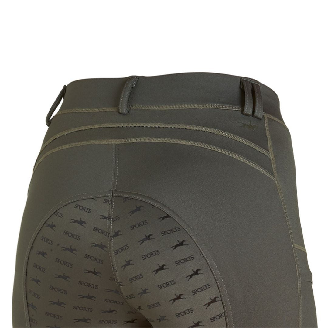 Schockemohle Women's New Pocket Riding Tights Style in Olive